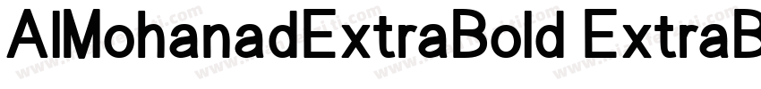 AlMohanadExtraBold ExtraBold字体转换